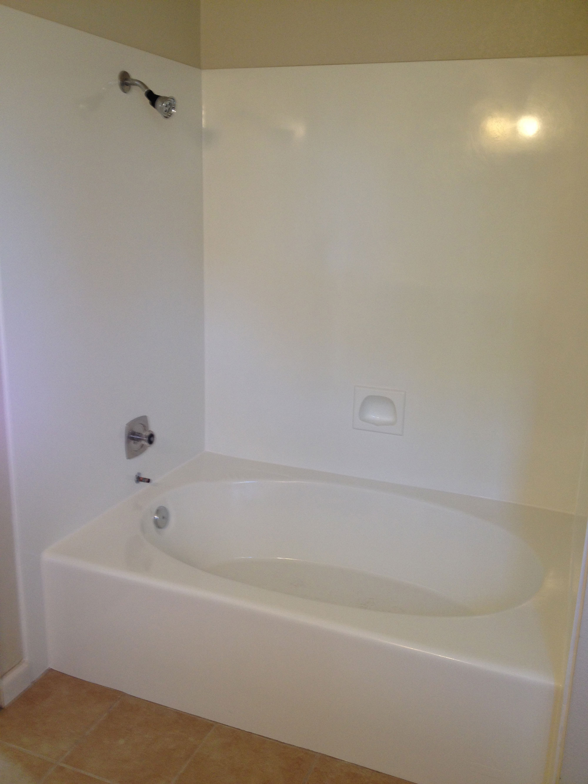 Oval-Shaped Bathtub After Remodel