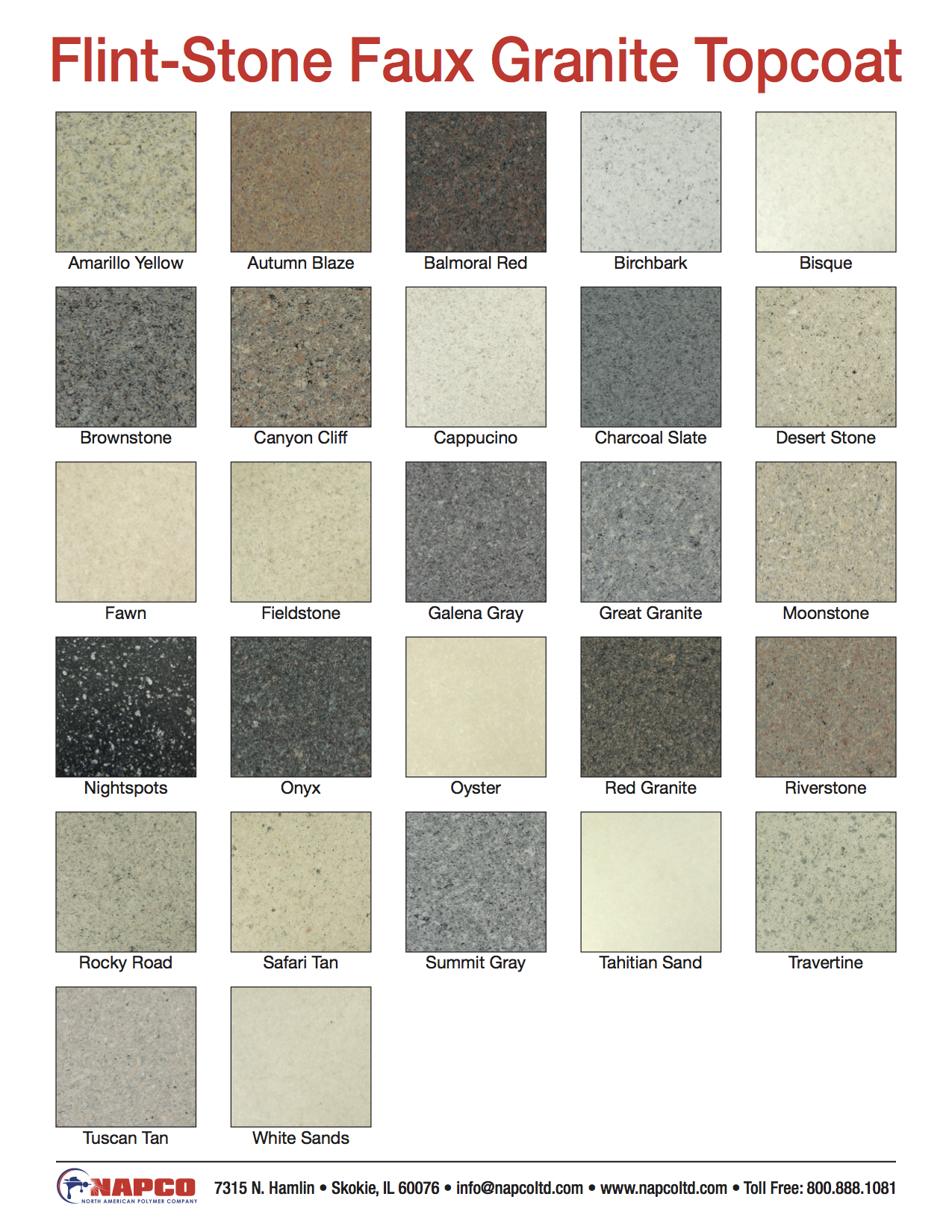 Flint-Stone Faux Granite Topcoat